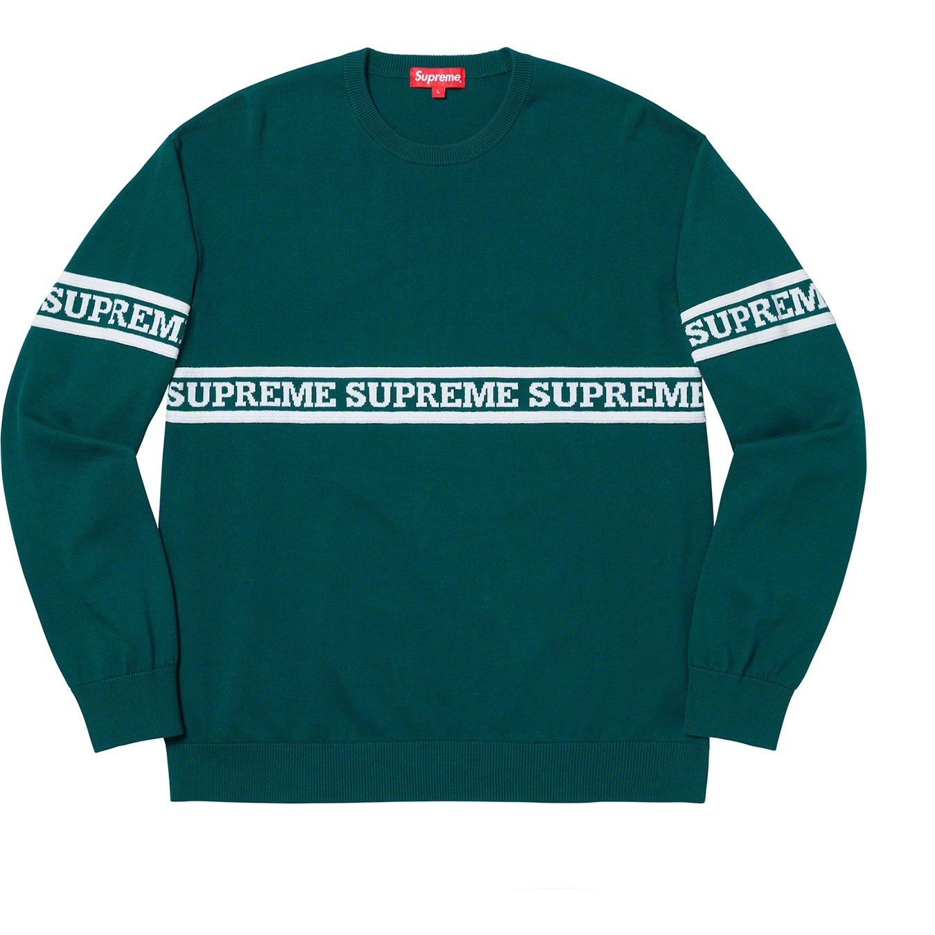 Logo Stripe Knit Top view 4